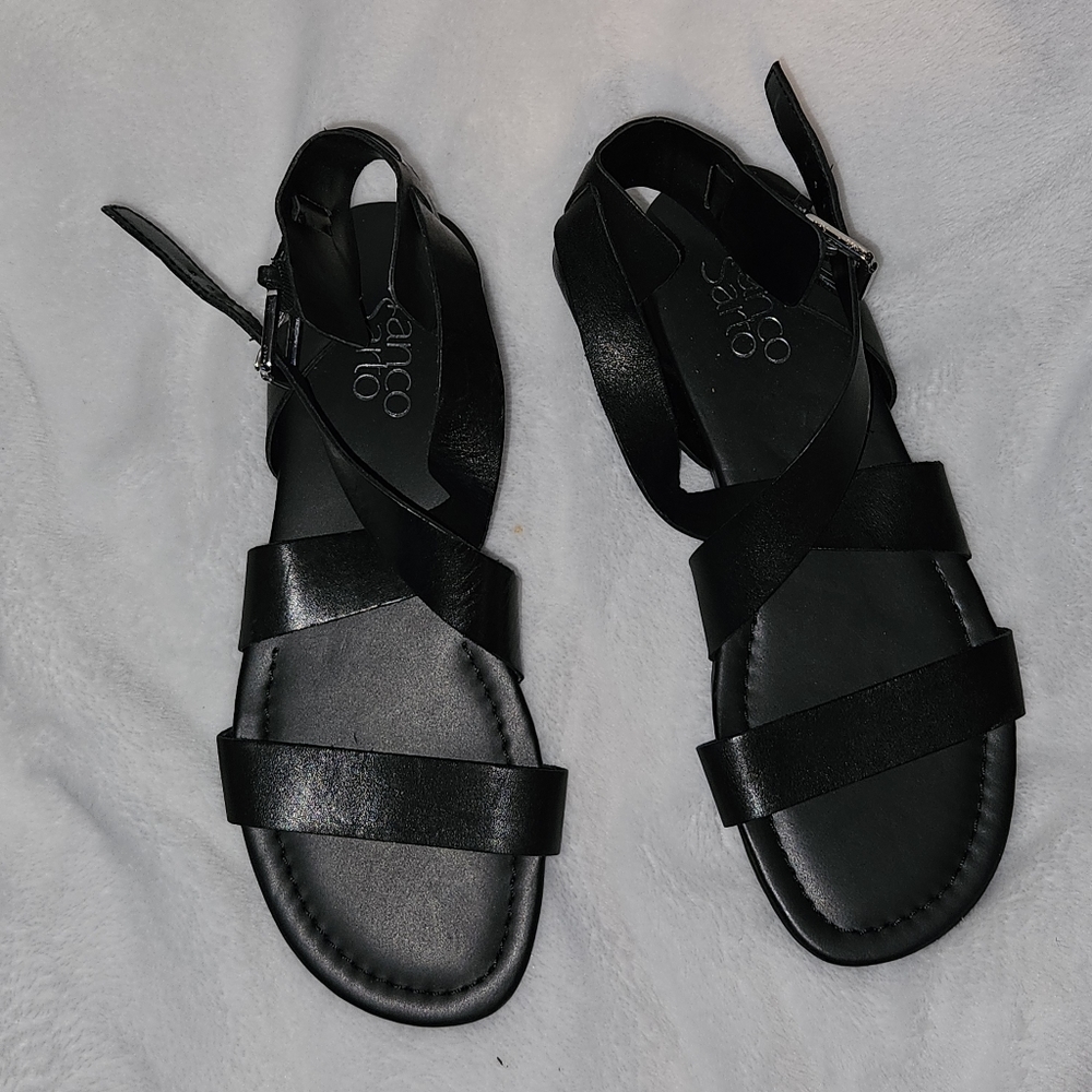 Franco Sarto black sandles